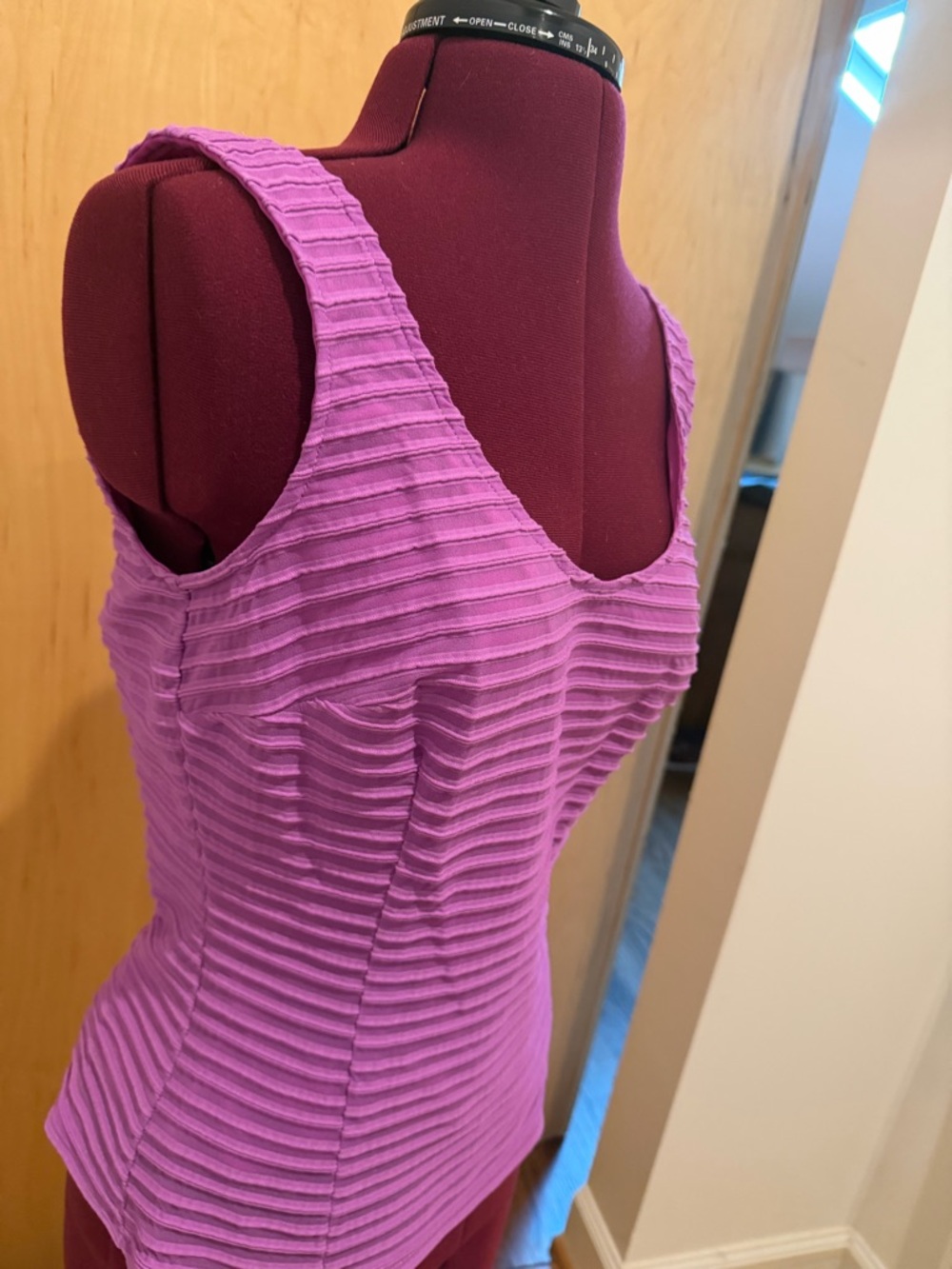 JS Collections Lavender Ribbed Button-Down Shirt - Picture 3 of 8